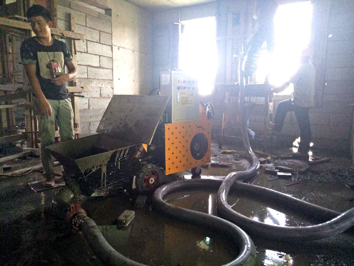 9月28日泗洪構(gòu)造柱輸送泵廠家合作濱建集團江南國際花園項目