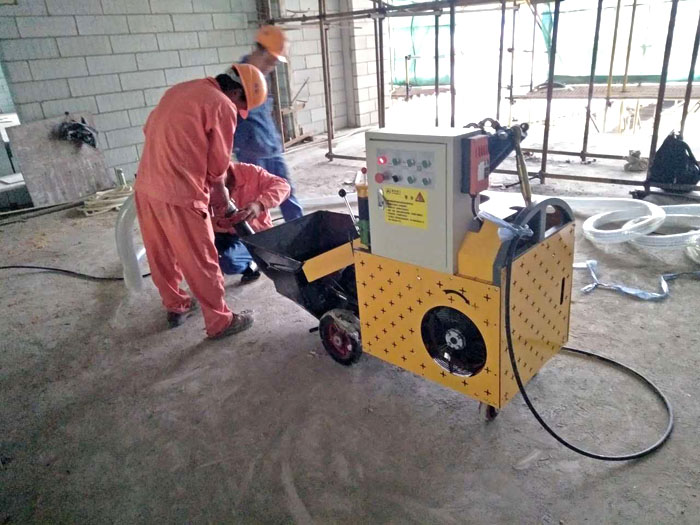 二次構(gòu)造柱泵廠家設備施工現(xiàn)場